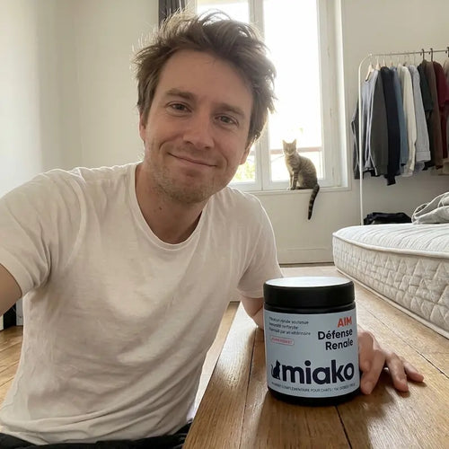 Thomas et son chat avec Miako AIM